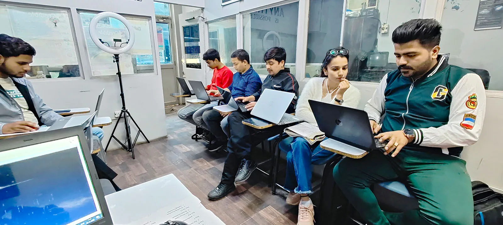 Live coding practice session at Credible Academy, Saharanpur