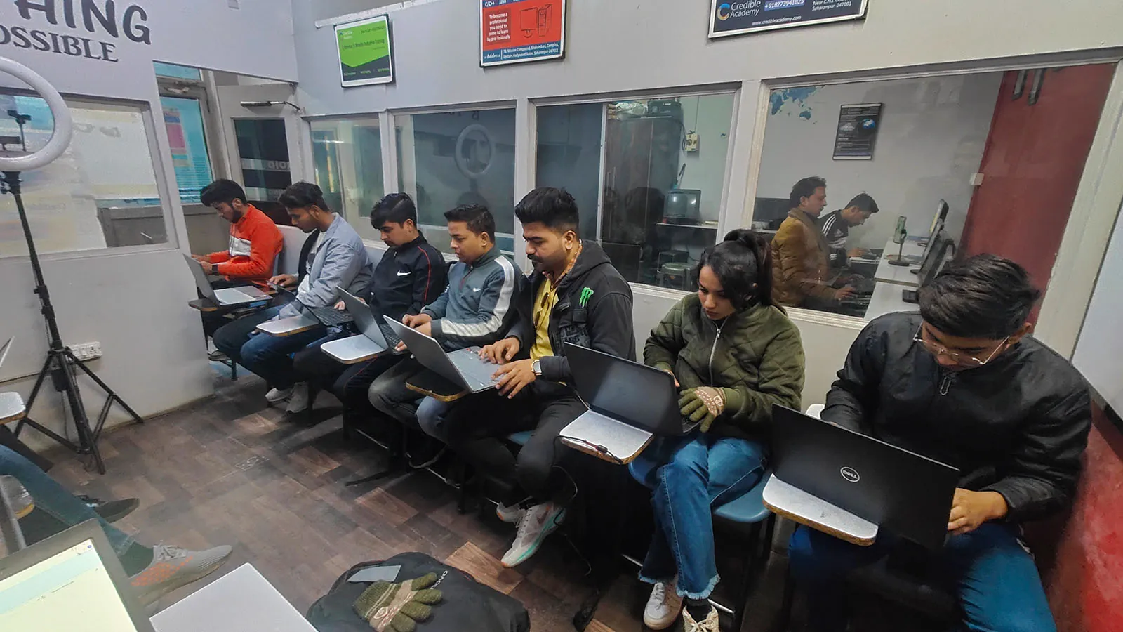 Full stack training batch at Credible Academy, Saharanpur